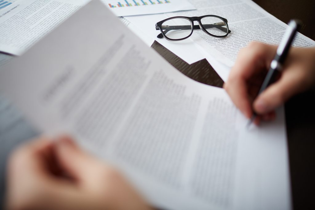 glasses documents